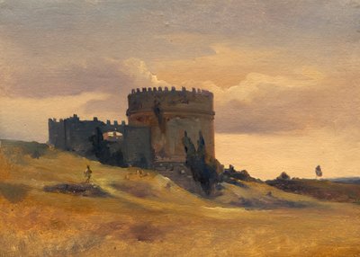 Le tombeau de Cécilia Metella, vers 1830 - Francois Antoine Leon Fleury